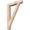 Ekena Millwork Traditional Craftsman Smooth Bracket w/ Offset Brace, Douglas Fir, 5 1/2"W x 28"D x 40"H BKT0604X28X40TRA04SDF - alternate 1